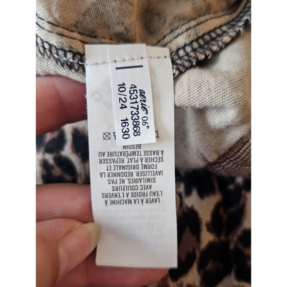 Aerie Leopard Animal Print Pajama Joggers Comfy Cotton Blend Pants S - Picture 6 of 16